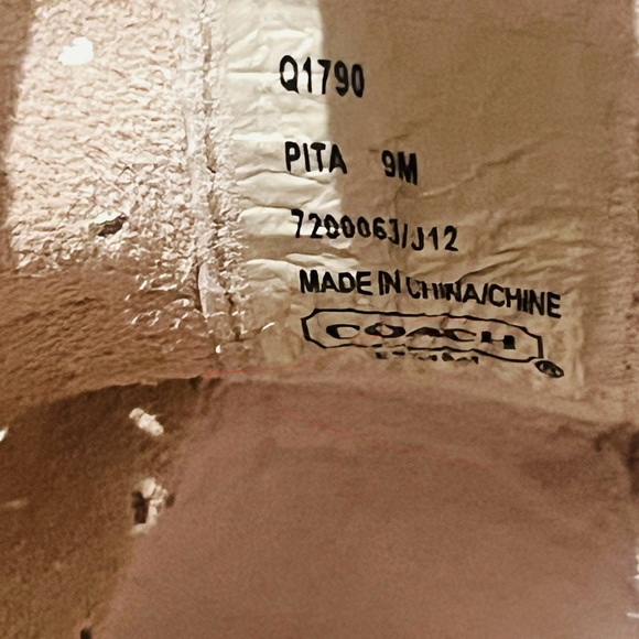 Coach Pita Perforated High Top Suede Sneakers Size 9 - Picture 7 of 7